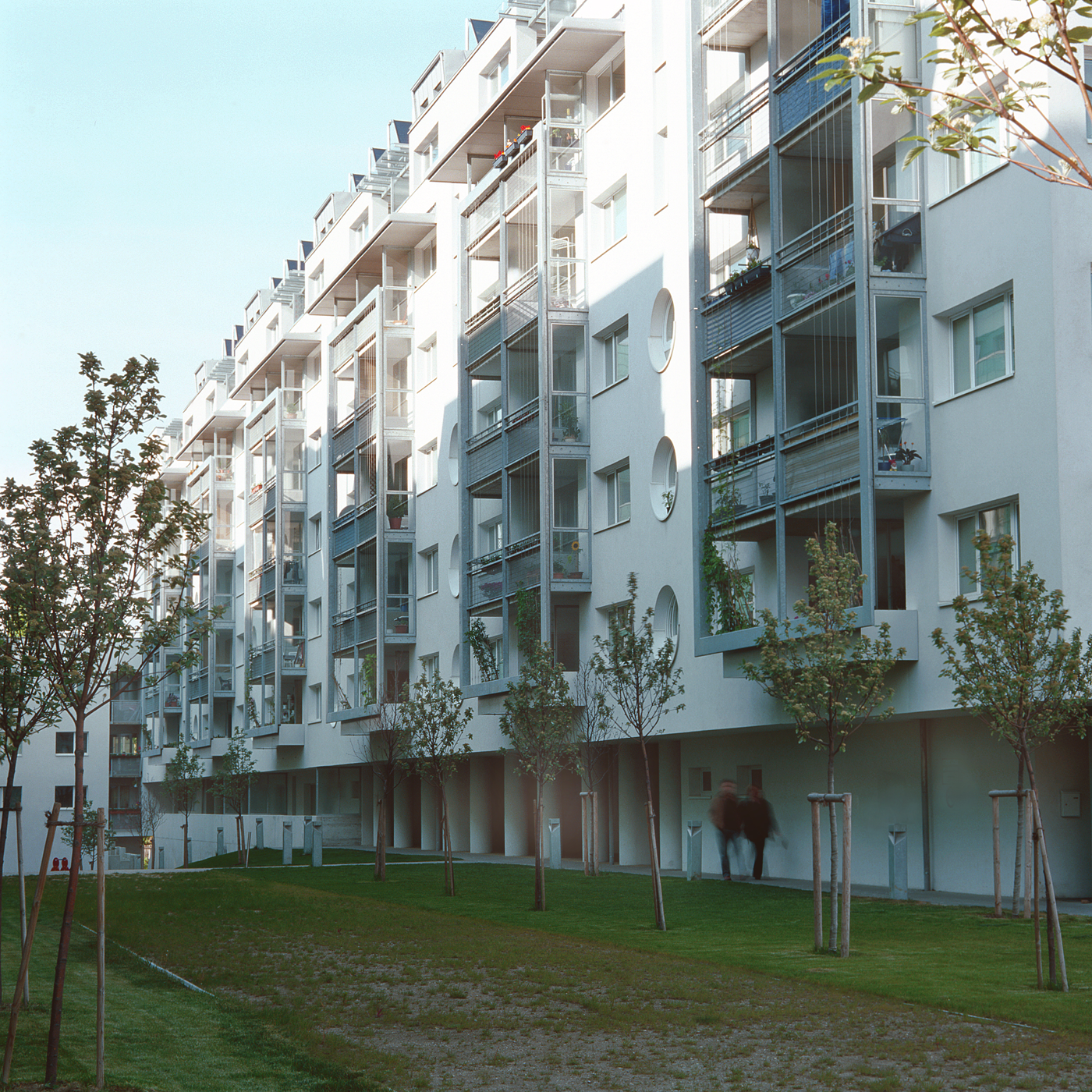 GMMK , Foto: Elisabeth Mayr-Keber , Gert M. MAYR-KEBER ZT-GmbH. Innovativer Wohnbau am Laaerberg 1999-2002 